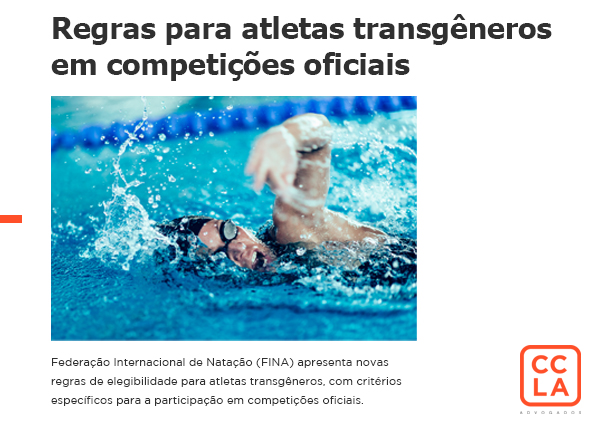 Federação Internacional de Natação (FINA) apresenta novas regras de elegibilidade para atletas transgêneros, com critérios específicos para a participação em competições oficiais.