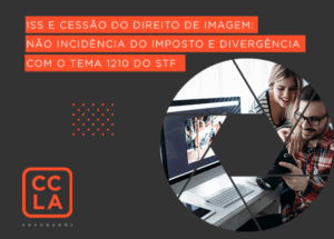 A não incidência de ISS sobre cessão de direito de imagem.