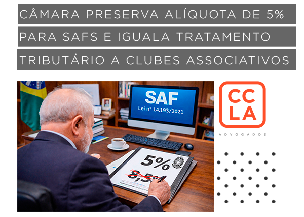 Em medida que afeta diretamente o ambiente econômico do futebol brasileiro, a Câmara dos Deputados aprovou destaque para manter a alíquota de 5% sobre a receita de Sociedades Anônimas do Futebol (SAFs), revertendo tentativa de aumento para 8,5% e equiparando essa taxa também aos clubes associativos. A decisão segue agora para sanção presidencial.